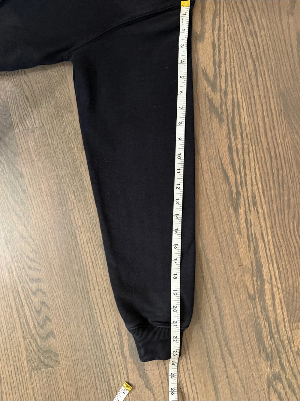 Off-White by Virgil Abloh Marker Over Black Crewneck Hoodie Sweatshirt